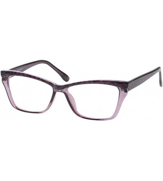 Round Womens Leopard Butterfly Reading Glasses Fashion Eye Glass Frame - Purple - C718IIQ85UT $20.13