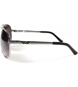 Aviator Stylish Classic Upscale High-End Mens Womens Air Force Style Sunglasses - Silver - CV18XO2Y7ET $17.86