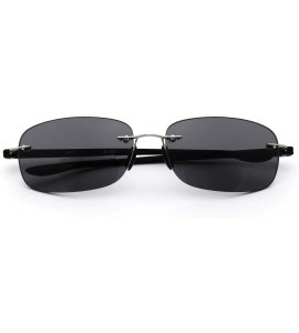 Square Reading Sunglasses Designed Available - Silver Lens/Smoke Lens - CH185D6MZ9Z $34.86