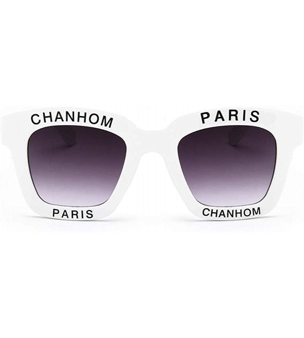 Rimless Small Square Rimless Gradient Lens Sunglasses-Hip Hop Sequins - Eyebrows - Glasses - T1- White - CZ18MDDTIKH $18.20