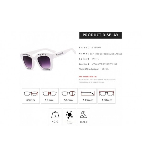 Rimless Small Square Rimless Gradient Lens Sunglasses-Hip Hop Sequins - Eyebrows - Glasses - T1- White - CZ18MDDTIKH $18.20