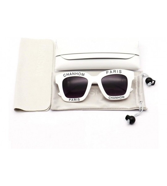 Rimless Small Square Rimless Gradient Lens Sunglasses-Hip Hop Sequins - Eyebrows - Glasses - T1- White - CZ18MDDTIKH $18.20