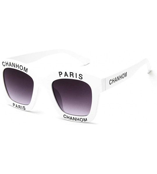 Rimless Small Square Rimless Gradient Lens Sunglasses-Hip Hop Sequins - Eyebrows - Glasses - T1- White - CZ18MDDTIKH $18.20