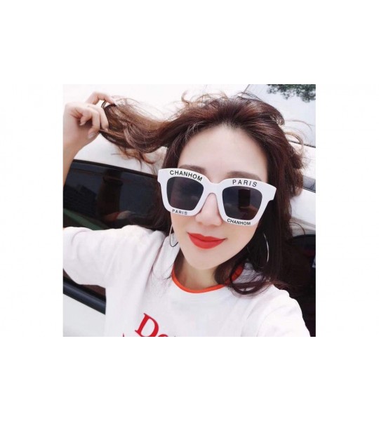 Rimless Small Square Rimless Gradient Lens Sunglasses-Hip Hop Sequins - Eyebrows - Glasses - T1- White - CZ18MDDTIKH $18.20