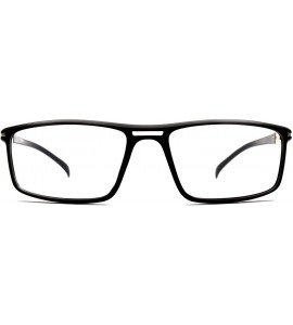 Rectangular Eyeglasses 8903 Rectangular Style - for Womens-Mens 100% UV PROTECTION - Black - C3192TEQ3RA $54.55