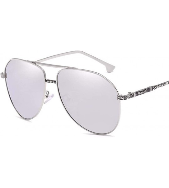 Aviator Men's Polarized Sunglasses Metal Toad Mirror Sculptured Leg Driver Drives - F - CR18Q0GU6QI $56.10