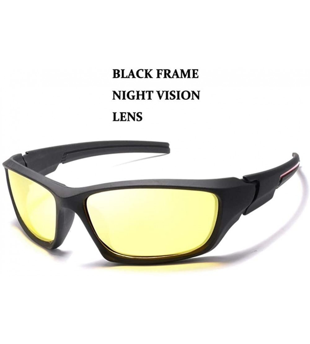 Goggle Men's Polarized Sunglasses Night Vision Goggles Car Driving Glasses Men Classic Design All-Fit Mirror Sunglass - C1199...