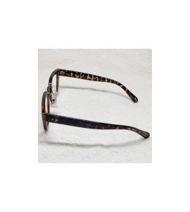 Oversized Retro Nerd Geek Oversized Eye Glasses Horn Rim Framed Clear Lens Spectacles - Leopard 75571 - CA18ZR2770D $23.30