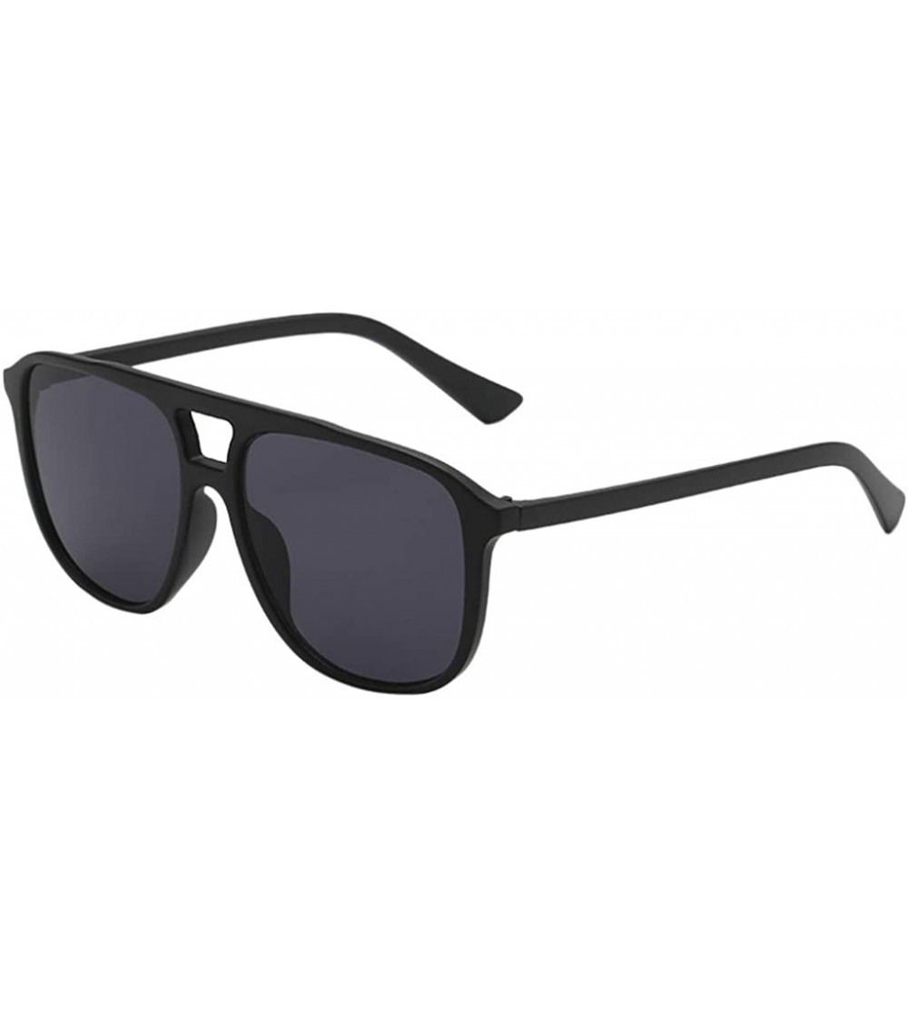 Oversized UV Protection Sunglasses for Women Men Full rim frame Square Acrylic Lens Plastic Frame Sunglass - A - CM19034XZGW ...