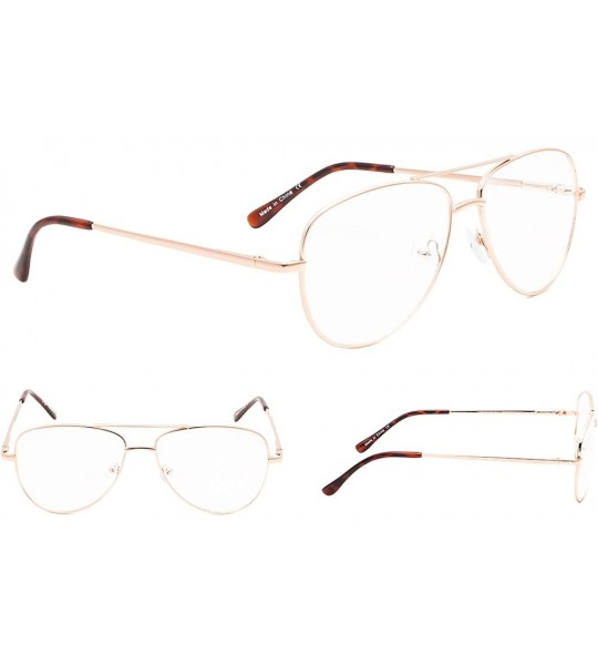 Aviator 5-pack Reading Glasses Small Readers - Gold - C118KL5H4E3 $26.49