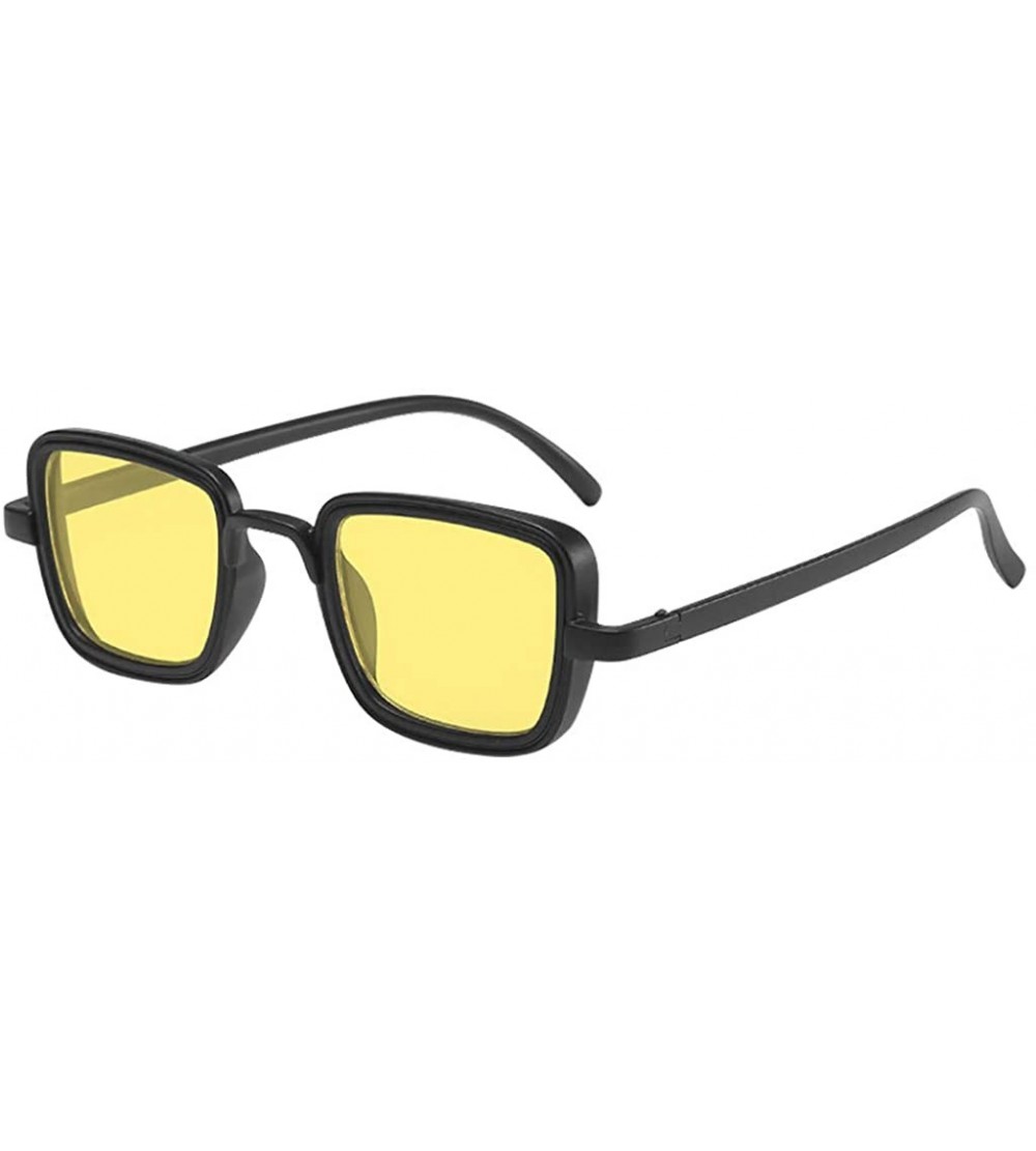 Rectangular Sunglasses Sports Glasses Sport Sunglasses Ideal for Driving Fishing Cycling - A - CC190G6OKG4 $16.21