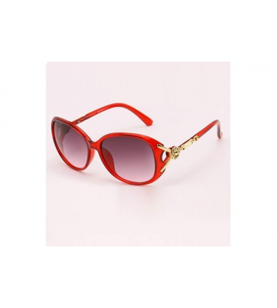 Aviator Polarized Sunglasses for Women Vintage Big Frame Sun Glasses Ladies Shades Rectangular Sunglasses - Wine - CG199OHOME...