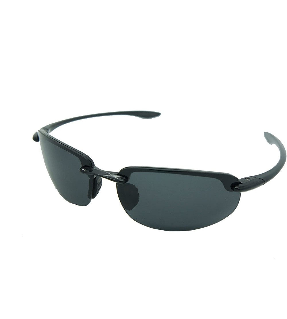 Rectangular Polarized Sports Sunglasses for Running Cycling Fishing Golf 100% UVA UVB - C612FP17Y27 $42.38