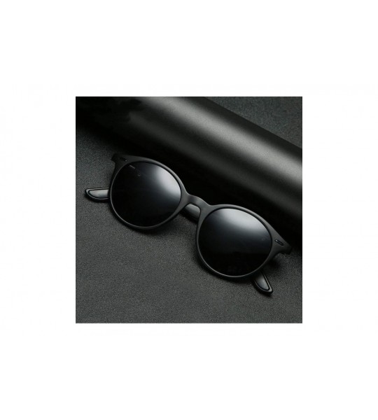 Round Outdoor Polarized Men Sunglasses Luxury Round Rivet Women Sun Glasses Mens Driving Sunglass Womens - Blue - CJ197A2UR68...