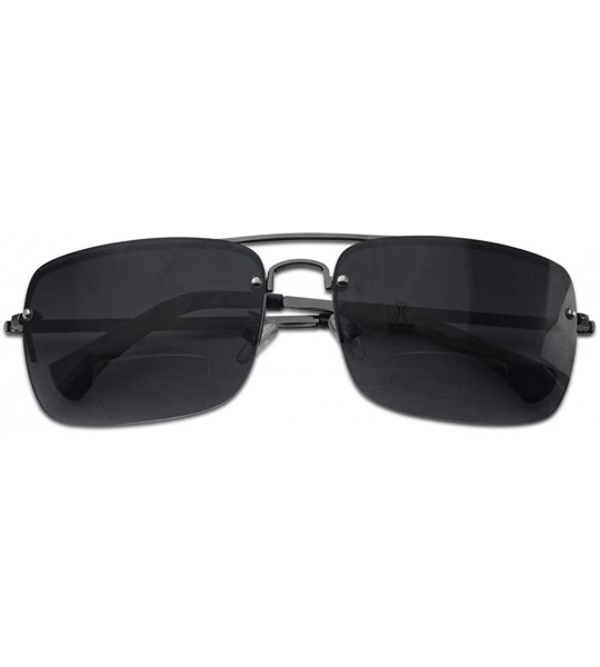 Aviator Classic Square Aviator Bifocal Sun Reading LIghtweight Sports Sunglasses for Men and Women - CF18TSX4X7Q $31.18