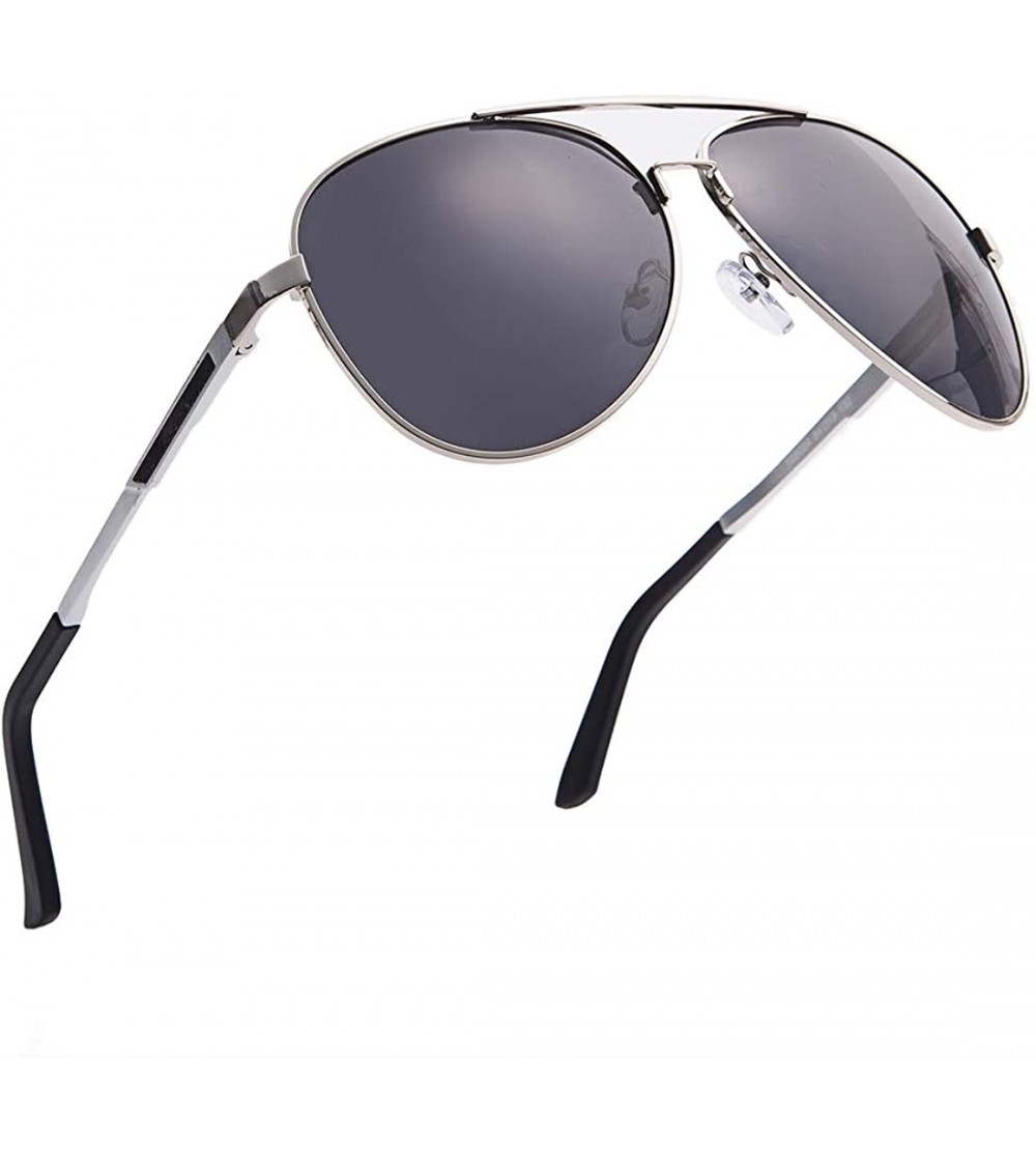 Aviator Aviator Sunglasses for Men Polarized Metal Frame Women Fashion Unisex Driving Sun Glasses 62MM - CG18IS8EGQ9 $79.15
