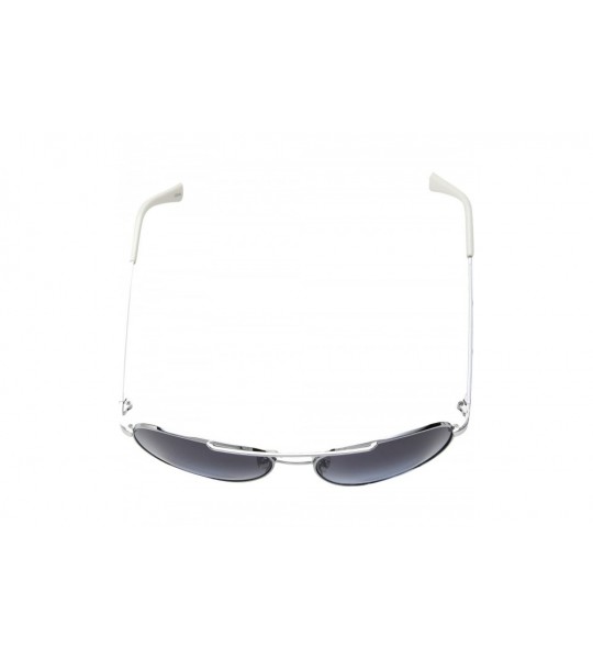 Aviator Women's U542 Aviator Sunglasses - 58 mm - Silver/White - CM1296VOVMX $48.17