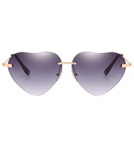 Aviator Retro Men Women Sunglasses Metal Heart Lovely Aviator Style Glasses Eyewear - Purple - CP18D6SN0HA $34.23