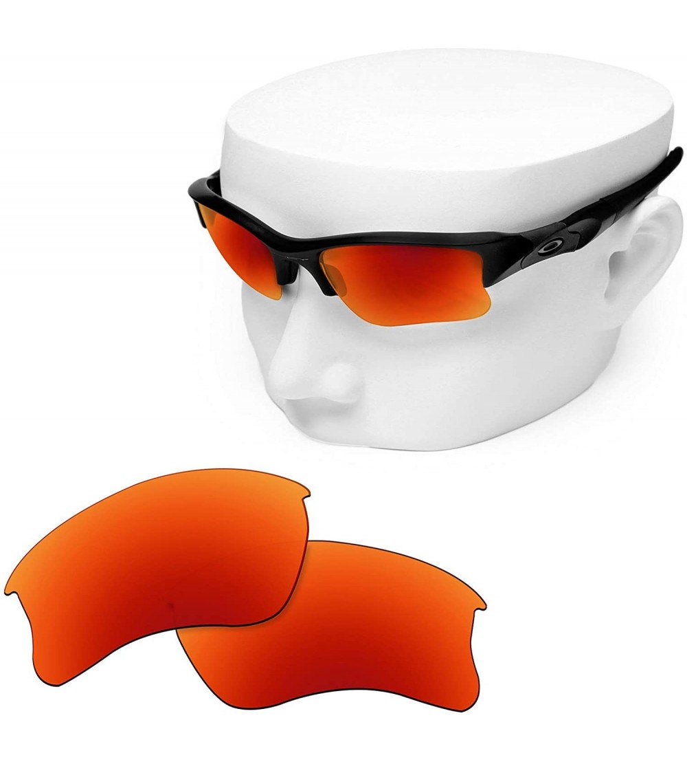 Shield Replacement Lenses Compatible with Flak Jacket XLJ Sunglass - Fire Non-polarized - CA184RQK83D $25.39
