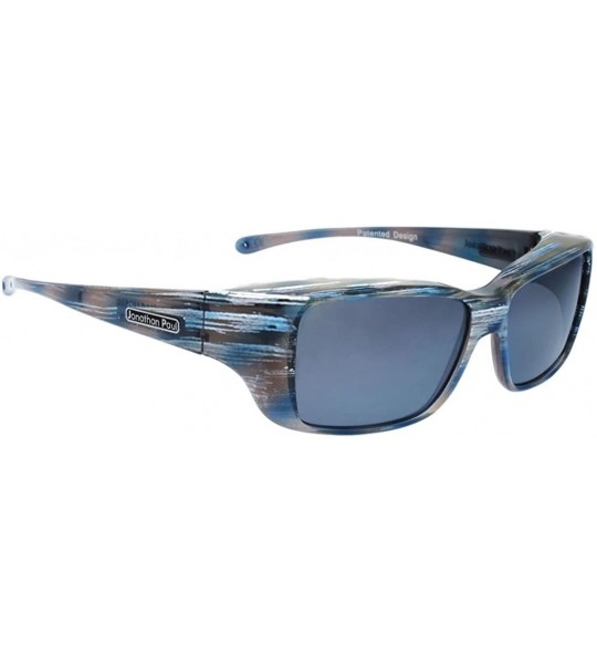 Square Jonathan Paul Nowie Small Polarized Over Sunglasses - Brushed-steel - C011L695FQ5 $96.81