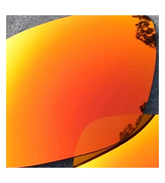 Shield Replacement Lenses Compatible with Flak Jacket XLJ Sunglass - Fire Non-polarized - CA184RQK83D $25.39