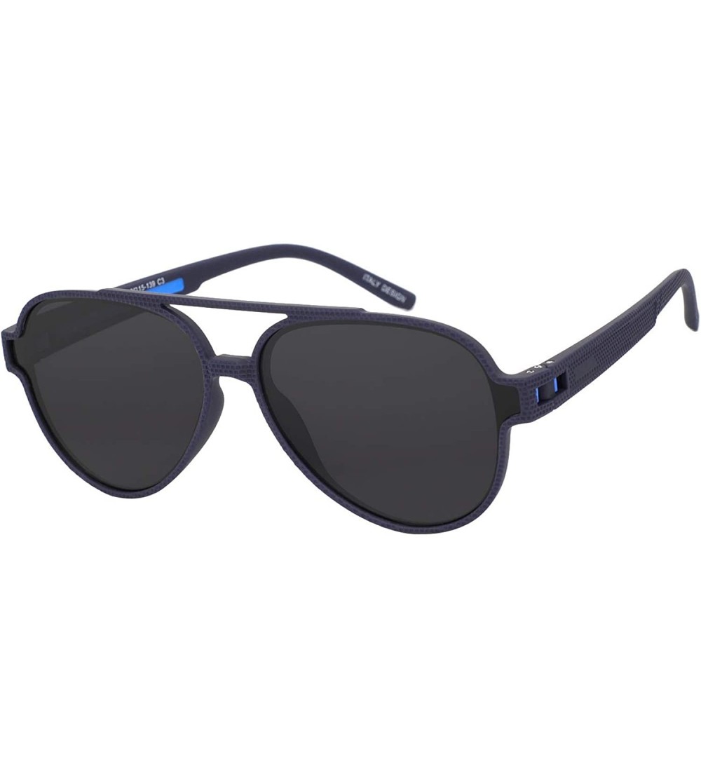 Aviator Aviator Sunglasses with UV Protection for Men TR90 Frame Classis Eyewear Frame Polarized - Blue Blue - CR18WSNLOOM $2...