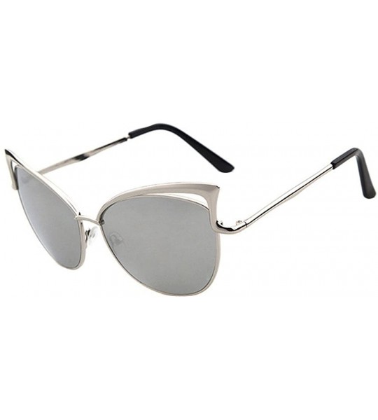 Sport Stylish Sunglasses for Men Women 100% UV protectionPolarized Sunglasses - Silver - CH18S8LMLME $16.82