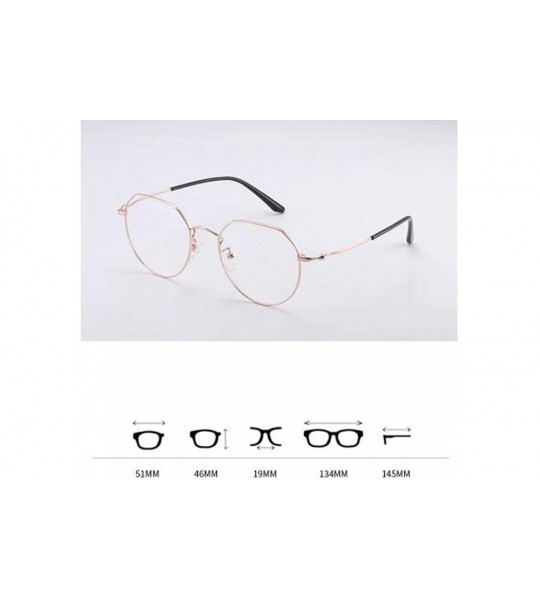 Aviator Fashion personality big frame glasses - unisex box myopia glasses frame - A - C818RX02YQ5 $92.26