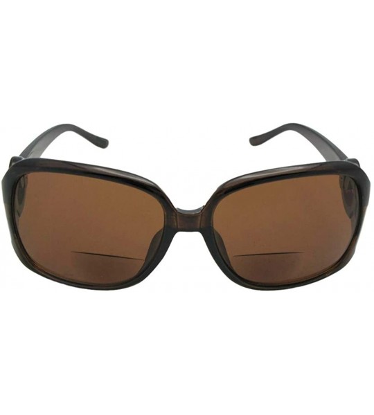 Rectangular Fashion Bifocal Sunglasses For Women B119 - Brown Frame-brown Lenses - CN18DL5D2IM $28.78