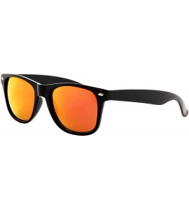 Square Sunglasses 2 pack Men Women Polarized UV400 Mirrored Lens Stylish - C218YL9WORR $22.52