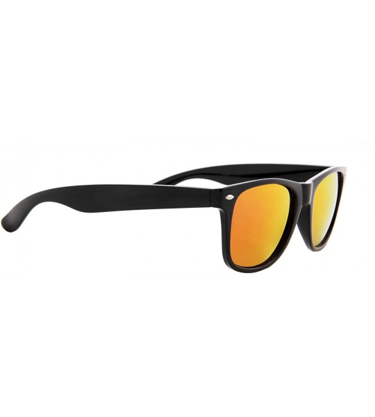 Square Sunglasses 2 pack Men Women Polarized UV400 Mirrored Lens Stylish - C218YL9WORR $22.52