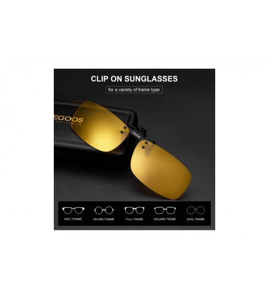 Aviator Clip on Sunglasses Over Prescription Glasses for Women Men Polarized Flip up Sunglasses with Case - C518EM58I6H $29.00