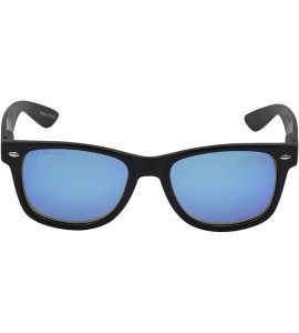 Square Unisex Destin Polarized Wrap Sunglasses - Matte Black - C618MCLWIMD $40.65