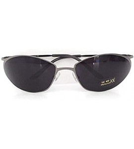 Round 2 Pack or 1 Pack Matrix NEO Metal Wire Frame Glasses Movie Inspired Sunglasses - 2 Pack - CR18MD9NNUH $57.87