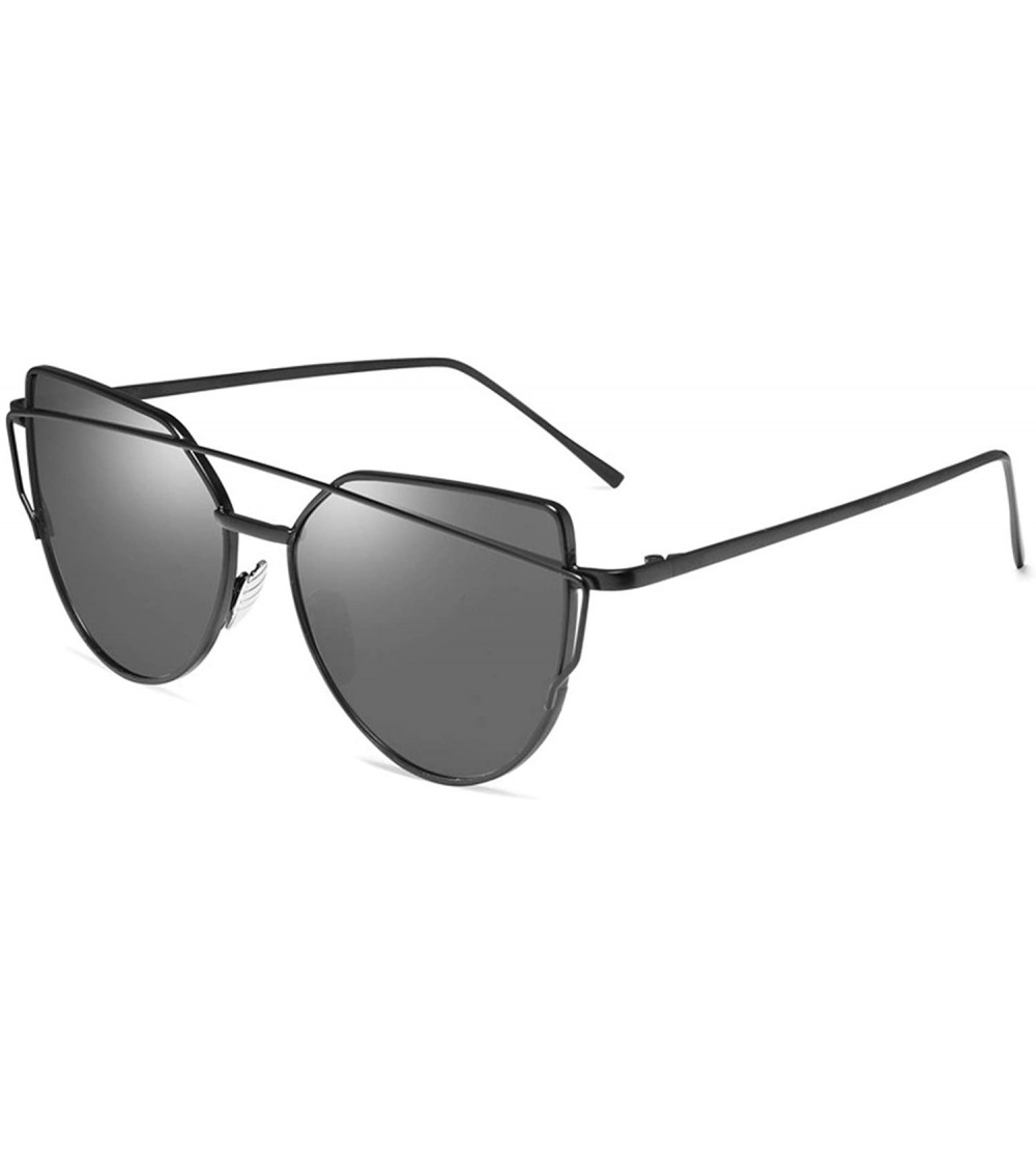 Cat Eye Cat Eye Sunglasses Women 2019 Brand Designer Sun Glasses Reflection Mirrors UV400 - Xy1904-8 - CY18W8W9S3R $25.62