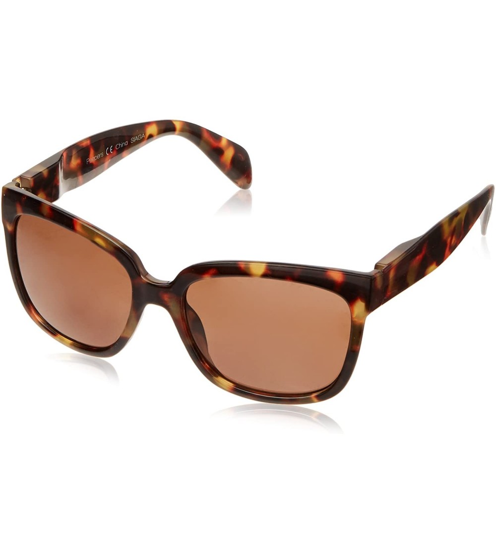 Square Women's Palmetto Square Hideaway Bifocal Sunglasses - Tortoise - 56 mm + 3 - CA189SSMT8O $44.98