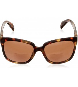 Square Women's Palmetto Square Hideaway Bifocal Sunglasses - Tortoise - 56 mm + 3 - CA189SSMT8O $44.98