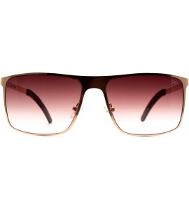 Square F002 Trendy Square- for Womens-Mens 100% UV PROTECTION - Gold-browndegrade - CZ192TDQKRI $34.68