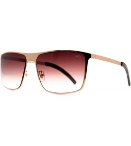 Square F002 Trendy Square- for Womens-Mens 100% UV PROTECTION - Gold-browndegrade - CZ192TDQKRI $34.68