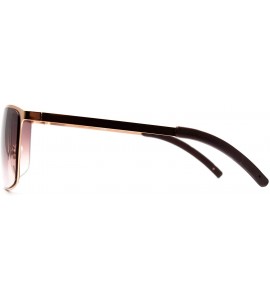 Square F002 Trendy Square- for Womens-Mens 100% UV PROTECTION - Gold-browndegrade - CZ192TDQKRI $34.68