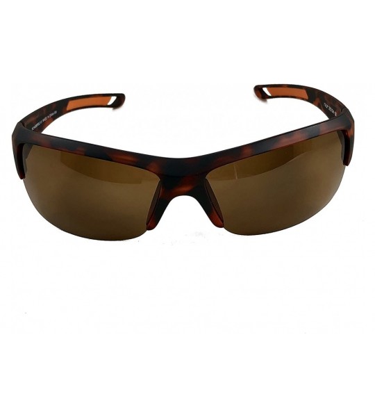 Wrap Lightweight Polarized Sport Sunglasses - Great for driving - Tortoise Shell - CI18EXEZ2TY $23.18