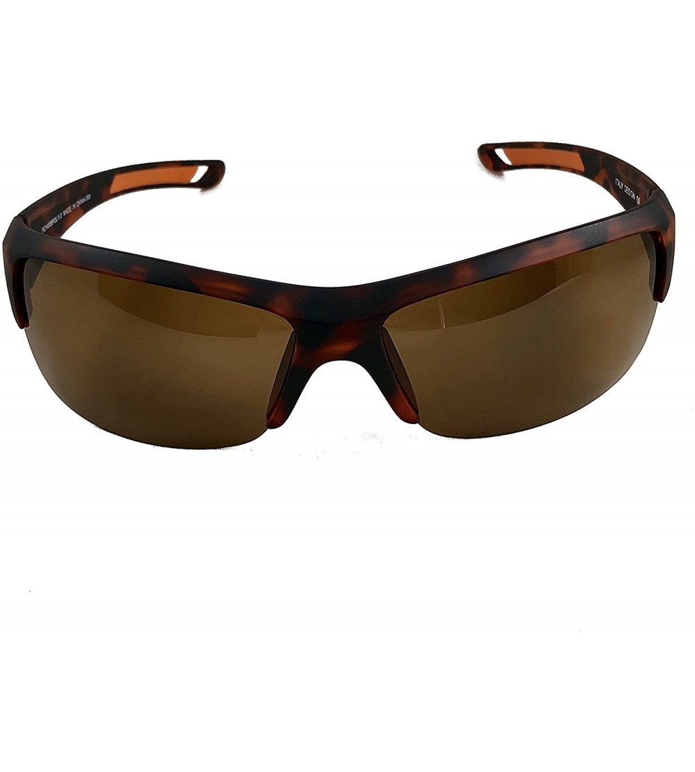 Wrap Lightweight Polarized Sport Sunglasses - Great for driving - Tortoise Shell - CI18EXEZ2TY $23.18