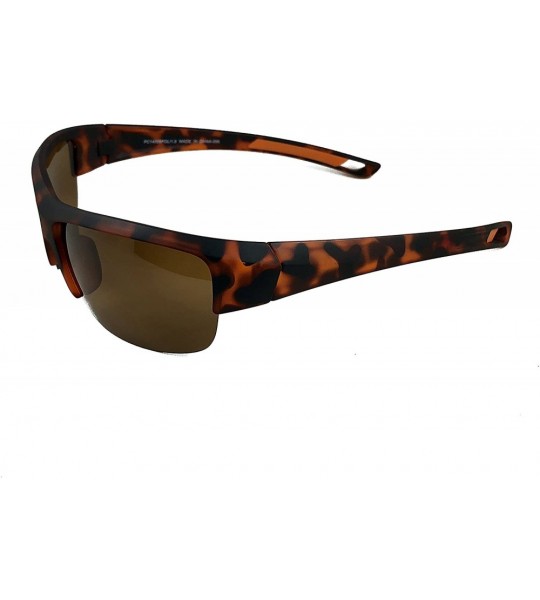 Wrap Lightweight Polarized Sport Sunglasses - Great for driving - Tortoise Shell - CI18EXEZ2TY $23.18