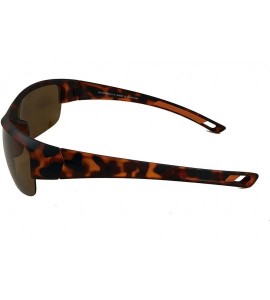 Wrap Lightweight Polarized Sport Sunglasses - Great for driving - Tortoise Shell - CI18EXEZ2TY $23.18