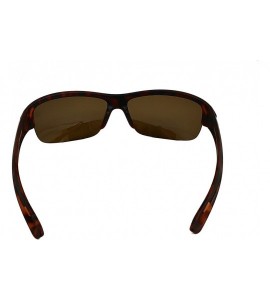 Wrap Lightweight Polarized Sport Sunglasses - Great for driving - Tortoise Shell - CI18EXEZ2TY $23.18