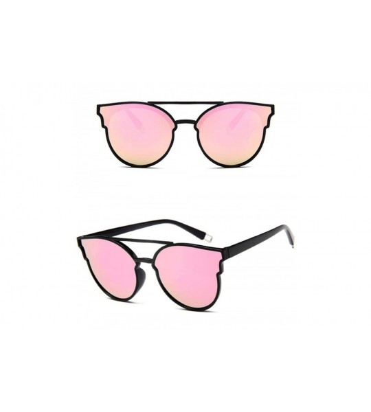 Oversized Vintage Sunglasses Women Luxury Plastic Ocean Lens Sun Glasses Classic - Black Pink - CZ18WD6SZ00 $23.42