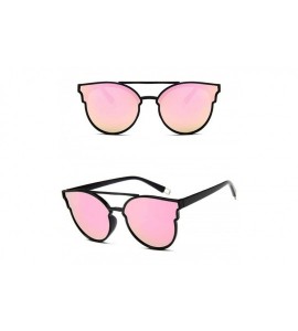 Oversized Vintage Sunglasses Women Luxury Plastic Ocean Lens Sun Glasses Classic - Black Pink - CZ18WD6SZ00 $23.42