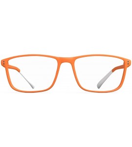 Rectangular N Four Orange/Clear Lens Eyeglasses +2.00 - CC18G54YR3H $69.69