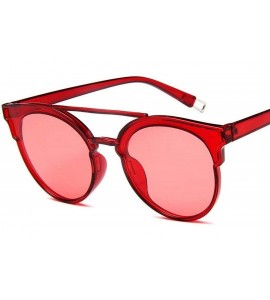 Oversized Vintage Sunglasses Women Luxury Plastic Ocean Lens Sun Glasses Classic - Black Pink - CZ18WD6SZ00 $23.42