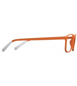 Rectangular N Four Orange/Clear Lens Eyeglasses +2.00 - CC18G54YR3H $69.69